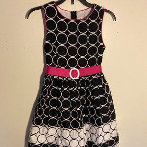 Girls circle pattern dress
